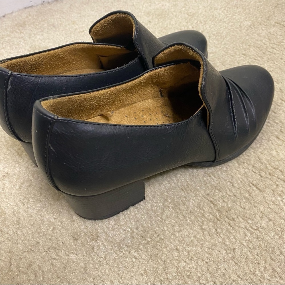 Natural soul STAR heeled slip on Shoe Bootie Size 7.5 black - Picture 2 of 9